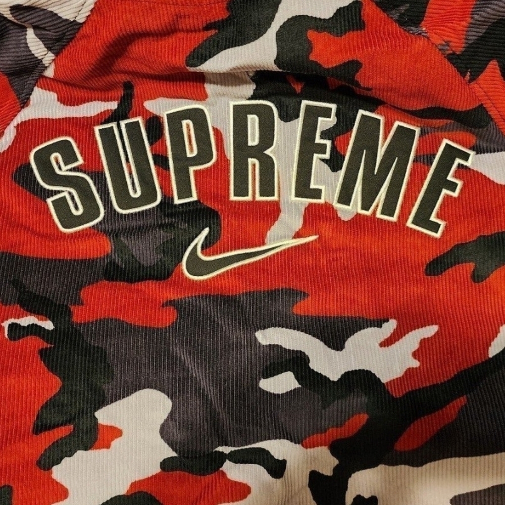 SUPREME/NIKE COURDAROY HOODED JACKET